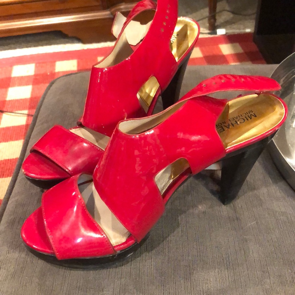 Michael Kors Shiny Red Heels
